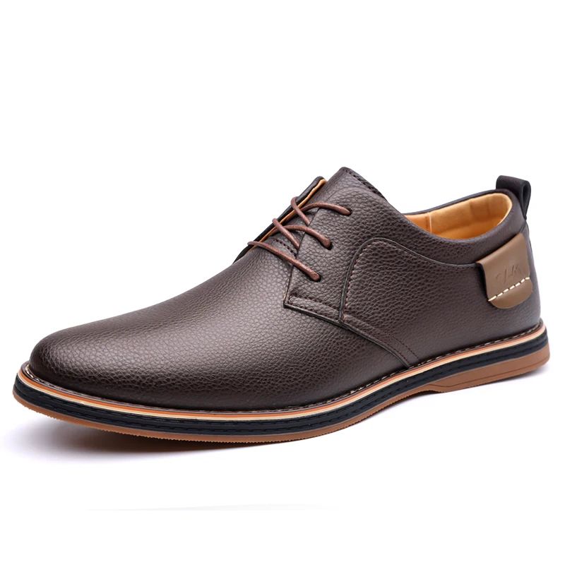 Men's Solid-Color Striped Business Formal Shoe Fashionable And Comfortable Oxford Shoe New Autumn Winter Casual Dress Party Shoe