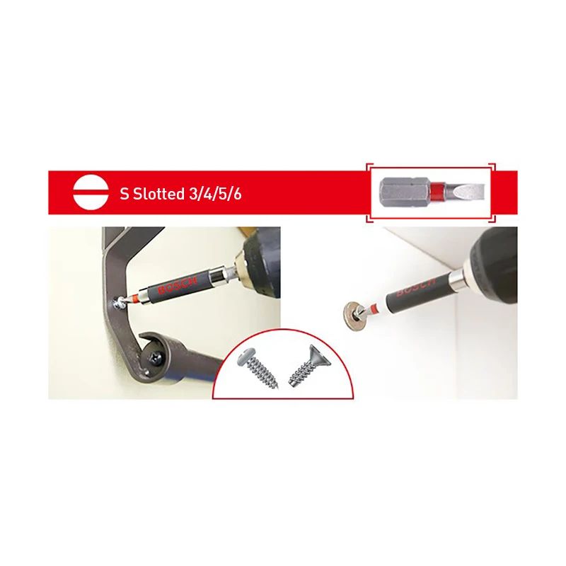 ? Kit de Pontas de Parafusadeira Bosch de 43 Peças com Controladora de Impacto Profissional Kit de Acessórios Bosch