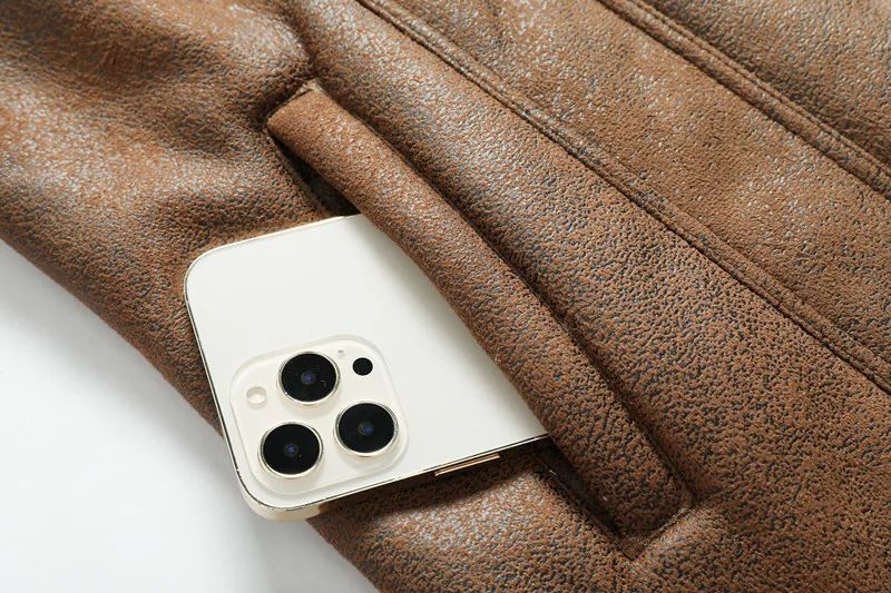 Brand Slim Genuine Leather Bomber Jacket Business Men Leather Flights Jacket Warm Pilot Coats High Quality Leather Jackets men