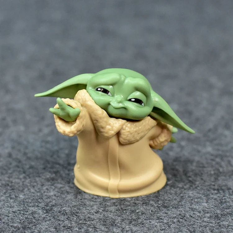 New 5pcs/set Baby Yoda Grogu Mandalorian Action Figure Toys 4-7cm Yoda Baby Action Toys Star Wars Figuras Hot Xmas Gifts