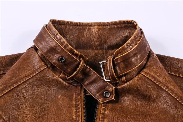 Mens Leather Jackets High Quality Classic Motorcycle Jacket Male Plus faux leather jacket men spring Drop shipping