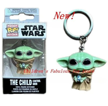 29 estilos FUNKO Chaveiros Star Wars Baby Yoda Chaveiro Brinquedo Boba Fett IG-11 The Mandalorian Darth Vader Stormtrooper Chaveiros