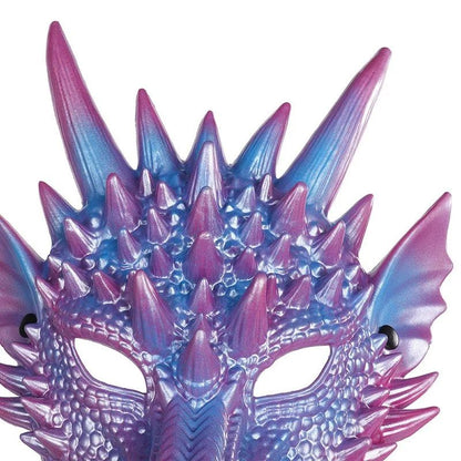 Party Supplies Pearl Blue Dragon Mask 3D Printing Dragon Knight Mask Cosplay Mask Halloween Mask Party Costume Props