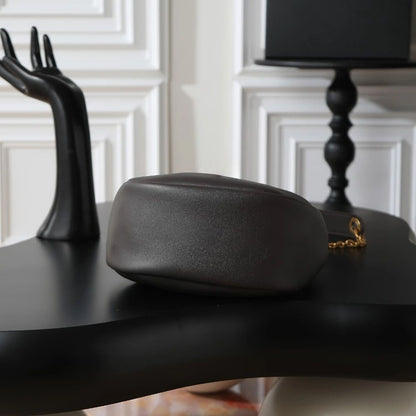 2025 Bolsa de Ombro Feminina de Alta Qualidade Famosa Marca Nova Bolsa de Mão de Couro Genuíno Carteira de Corrente Dourada de Designer de Luxo Feminina