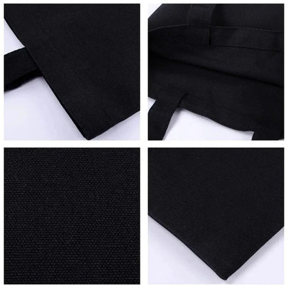 KATSEYE Korean Shopping Bag Print Original Design White Unisex Fashion Travel Canvas Bags Students Commuting Portable Handbag