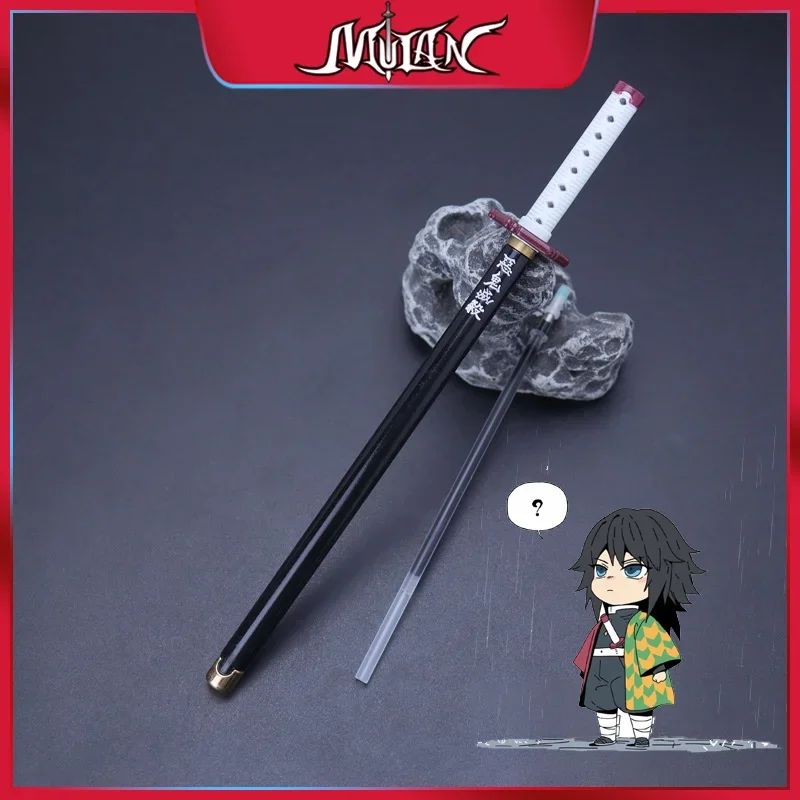 Caneta espadada de ponta de feltro de 7,5 polegadas Demon Slayer Nichirin, modelo de liga de espada, caneta katana Tanjirou, arma de anime Kimetsu No Yaiba, brinquedo Rengoku