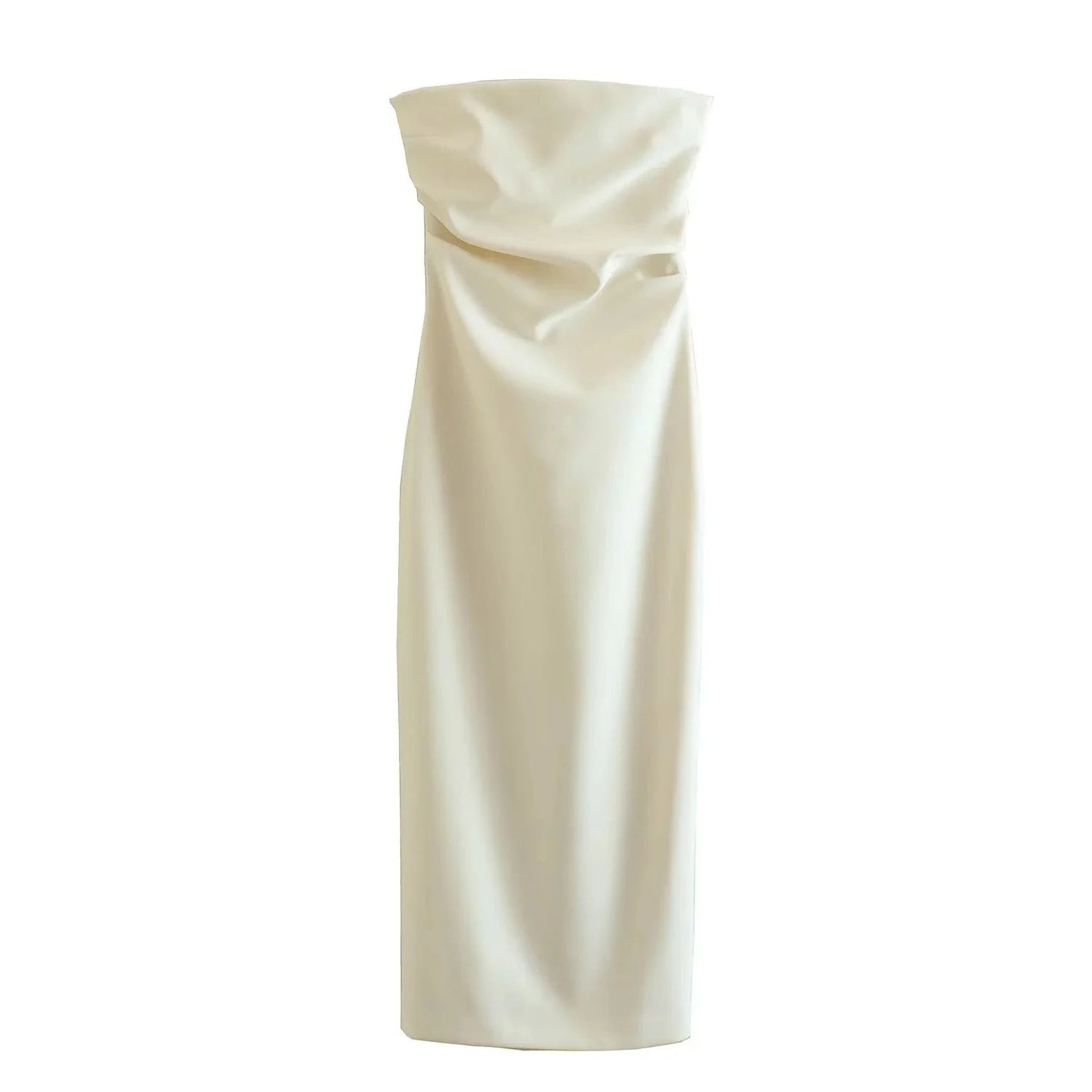 ASDS 2024 off shoulder black white long dress women bodycon beige midi dress wom