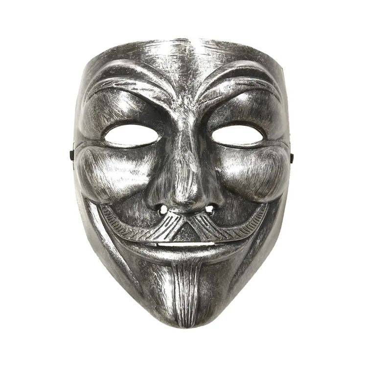Multi Style V for Vendetta Anonymous Mask Silver V Smile Masks Anime Halloween Cosplay Guy Fawkes Masque Adults Joker Gold Mask