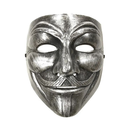 Multi Style V for Vendetta Anonymous Mask Silver V Smile Masks Anime Halloween Cosplay Guy Fawkes Masque Adults Joker Gold Mask