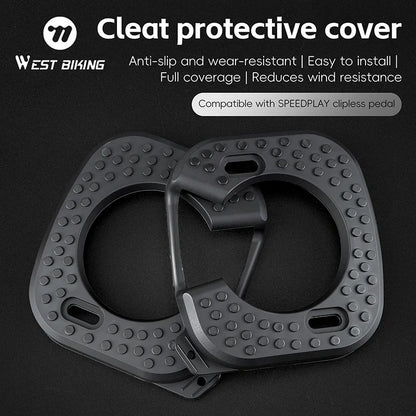 WEST BIKING Bicycle Cleats Pedal Cover Quick Release Road Bike Pedal Cleats Self-locking Cycling Pedal Cleat For Speedplay Zero
