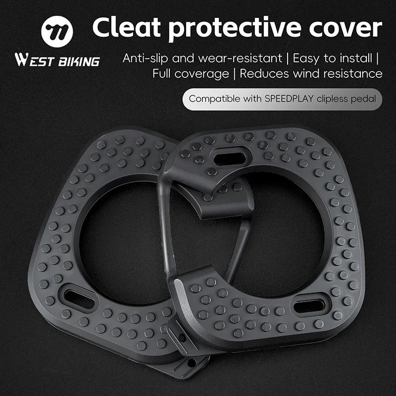 WEST BIKING Bicycle Cleats Pedal Cover Quick Release Road Bike Pedal Cleats Self-locking Cycling Pedal Cleat For Speedplay Zero