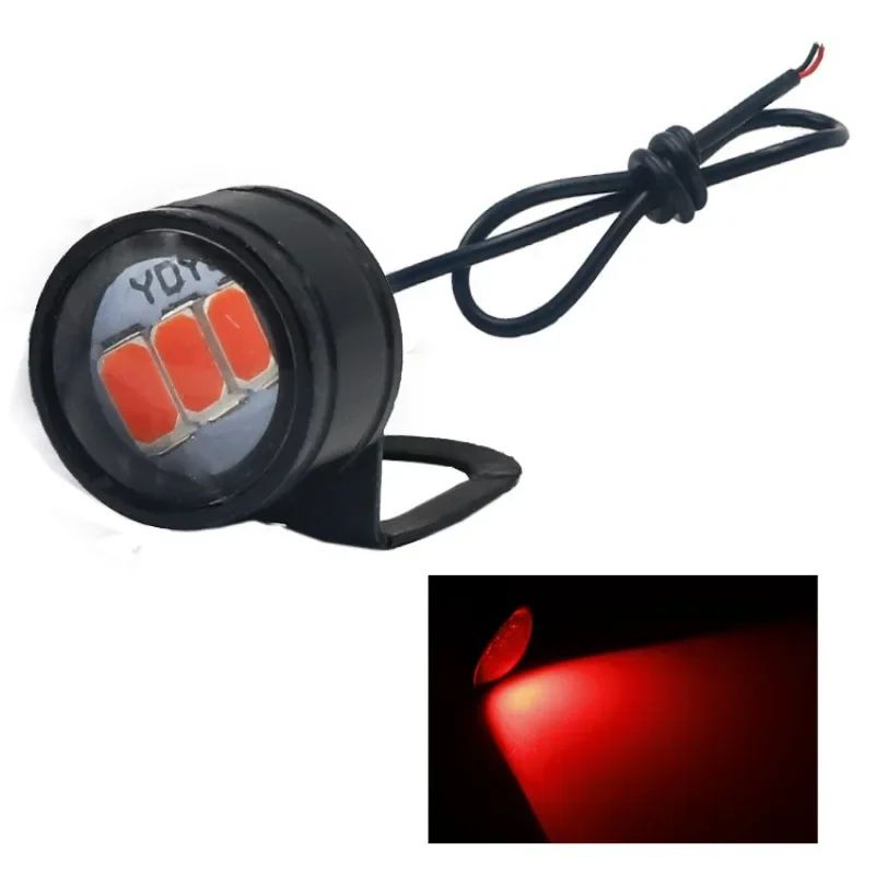 Motorcycle Flash Strobe Eagle Eye Luz Diurna de Moto Lâmpada de Nevoeiro Farol Moto Acce Hoc para 2pcs Mini Luz LED