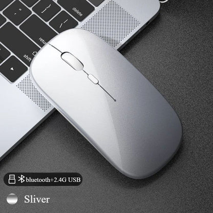Mouse sem fio para notebook PC Bluetooth recarregável mouses de computador silenciosos mouse USB ergonômico para jogos para Xiaomi Pad