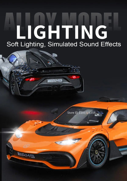 1:18 UM GT Miniatura Sports Car Modelo Brinquedos Liga Diecast Supercarros Som Luz Portas Abertas Absorção de Choque para Presentes Infantis