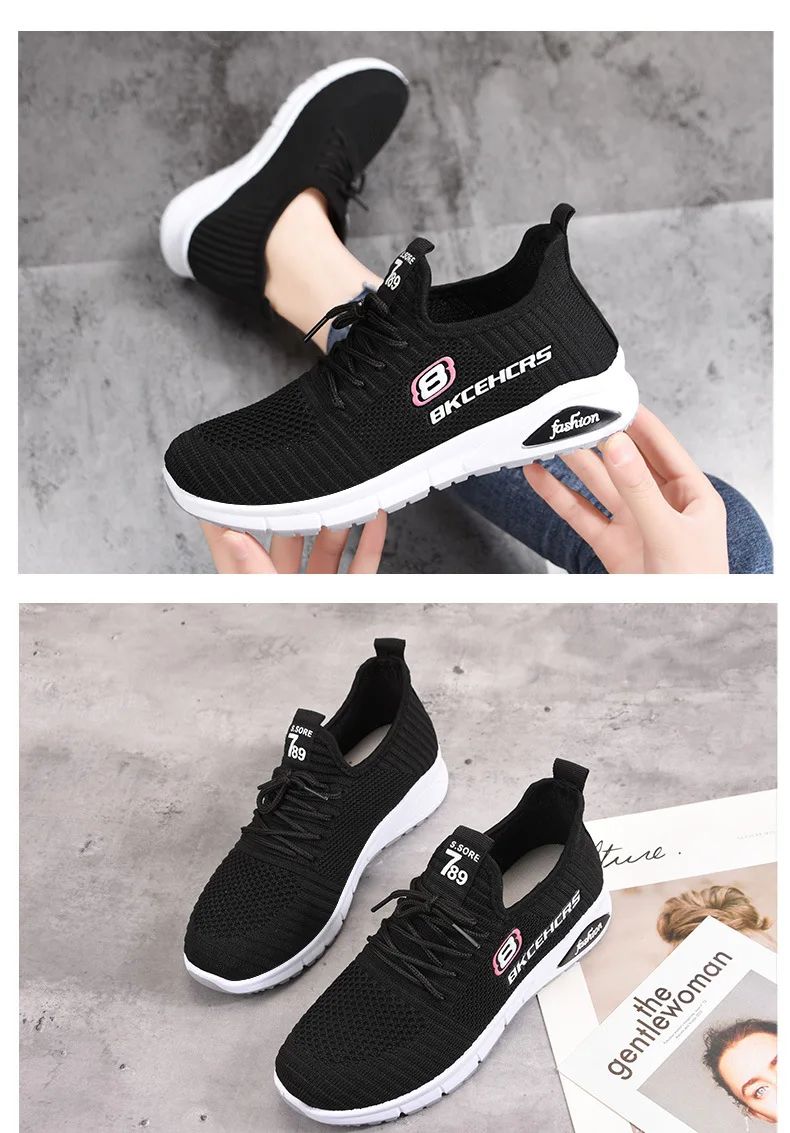 Women Casual Shoes Fashion Breathable Walking Mesh Flat Shoes Sneakers Women 2024 Gym Vulcanized Shoes Purple Female Footwear