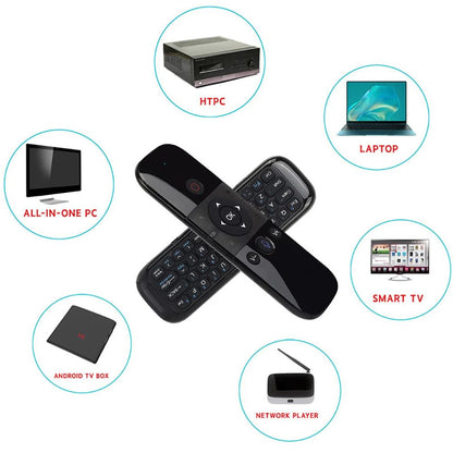 Mouse de Voz Aéreo Sem Fio 2 em 1 Teclado Mini Bluetooth 2.4G Recarregável Controle Remoto com Aprendizado IR para Smart TV Android TV Box