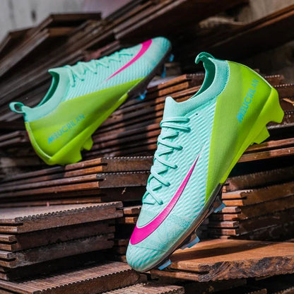 New Men's Football Boots Training Cleats Sneakers Soccer Shoes Wholesale FG Top Quality Non-Slip Drop Shipping Unisex Adult