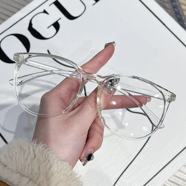 New Big Frame Anti-blue Light Near Sight Glasses Finished Myopia Glasses for Women Men Optical Prescription Eyewear 0 To -6.0