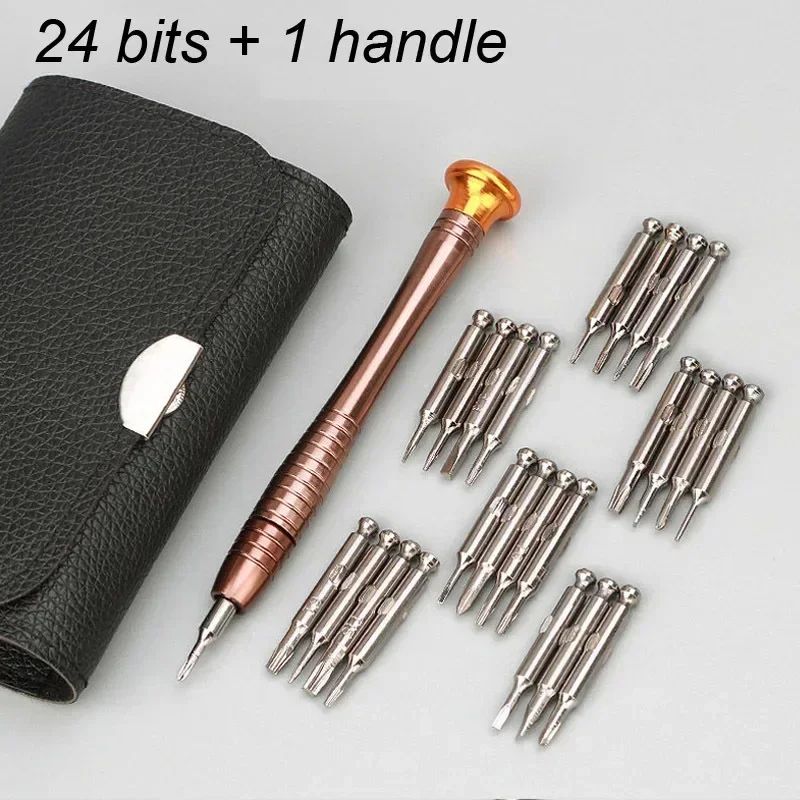 Mini Jogo de Chaves de Precisão 25 em 1 Kit de Ferramentas de Reparo para Abertura de Chave de Fenda Eletrônica Torx para iPhone Câmera Relógio Tablet PC