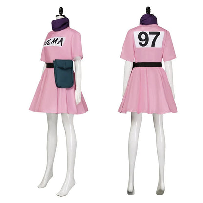 Japanese anime cosplay costume Bulma costume live-action roleplay convention cosplay dress
