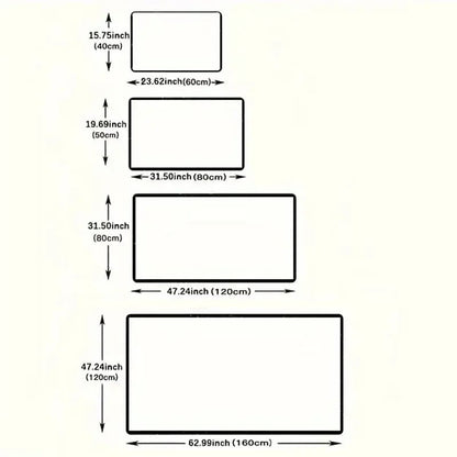 Christmas Rug Washable Non Slip Vintage Christmas Tree Living Room Entryway Mat Indoor for Bedroom Dining Room Playroom Carpet