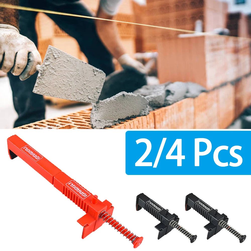 2/4pcs Ferramenta de Construção de Alvenaria Revestimento de Parede Construtor de Fio de Concha de Tijolo Corredor de Fio de Armação de Construção Fixador de Gaveta de Fio de Construção