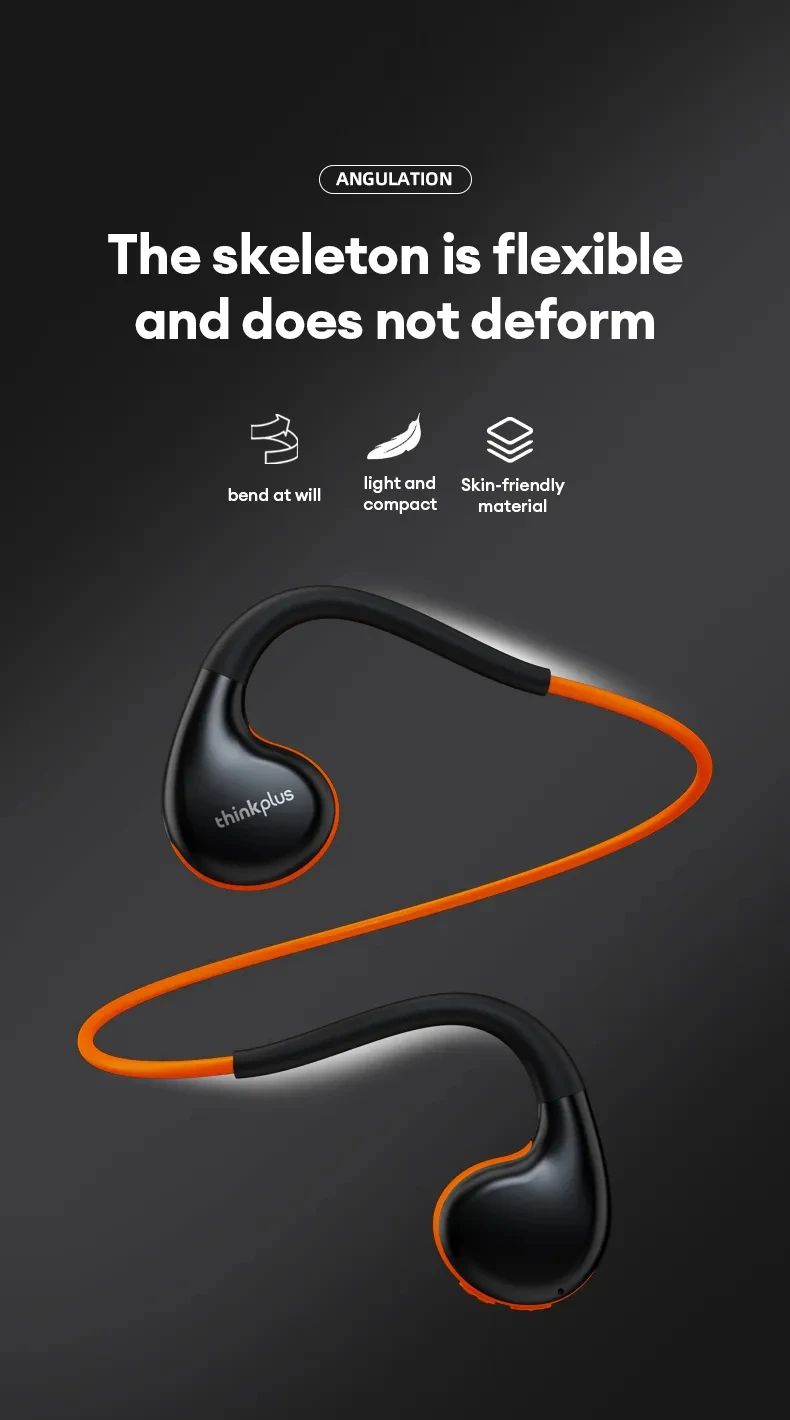 Original Lenovo X7 Air Conduction Headphone Wireless Bluetooth 5.3 Earphones Bone Conduction Sports Headset Outdoor EarHook Mic