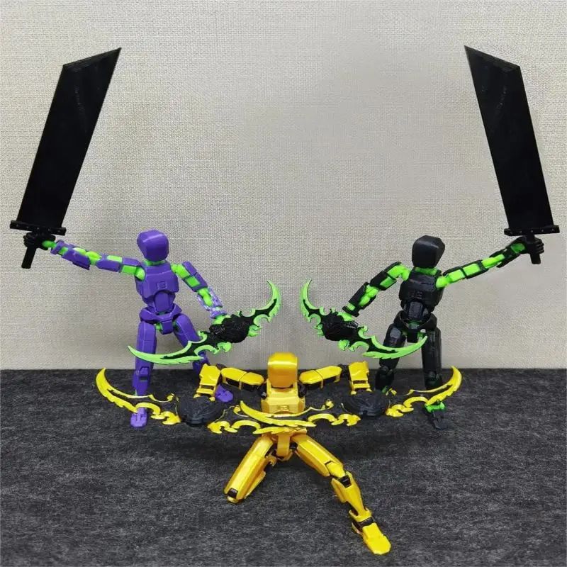 Titan 13 Boneco de Ação Multiarticulado Articulações Móveis Modelos de Personagens para Montar Impressão 3D Descompressão Boneco DIY
