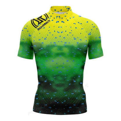Hot Men's Short Sleeve Surfing Shirt Champion Lycra Rashguard RIGHTTRACK For Surf Sportswear Beach UV Swimwear UPF50  Clothes
