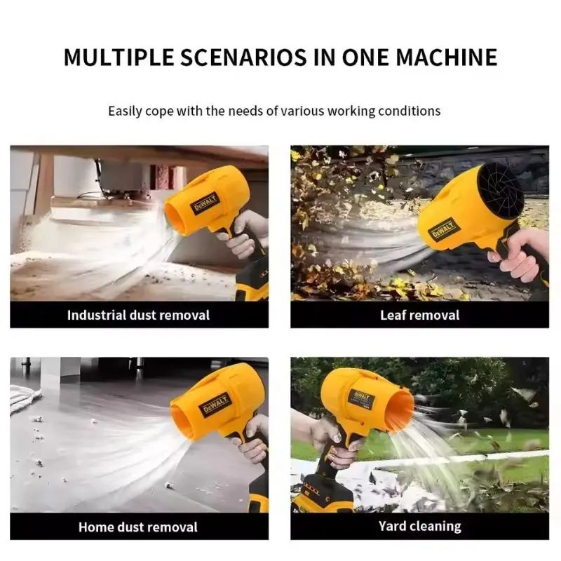 Soprador sem fio DeWalt 30000RPM Turbina elétrica Aspirador de pó doméstico Remoção de poeira portátil recarregável Ferramentas elétricas 20V