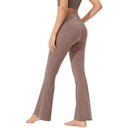Tummy Control & Butt Lifting Flare Leggings for Tall Women, High Waisted Toning Workout Pants