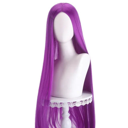 40 Polegadas 24 Estilos Peruca Cosplay Longa Lisa Divisão Central Loiro Rosa Vermelho Roxo Perucas de Cabelo Sintético Resistentes ao Calor