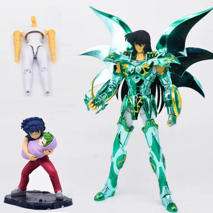 JM.MST Modelo Saint Seiya Myth Cloth EXM/EX Dragão Shiryu Deus V4 com Ikki Bebê Shun Cavaleiros do Zodíaco Boneco de Ação em Estoque