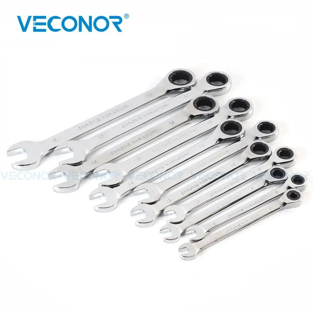 1 unidade Jogo de Chaves de Boca Catraca Multiescolha 6-30mm Ferramenta Manual com Cabeça Fixa de Catraca 72 Dentes