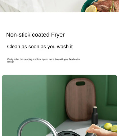 220V AUX Air Fryer and Oven Combo: Multifunctional, Fully Automatic, No Oil Technology, Easy-to-clean AF