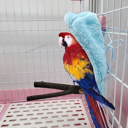 Rede de Pássaros de Pelúcia Macia, Inverno, À Prova de Vento, Gaiola de Pássaros, Cama Suspensa para Papagaios, Caverna de Periquitos, Tenda Esconderijo, Suprimentos para Pássaros de Estimação