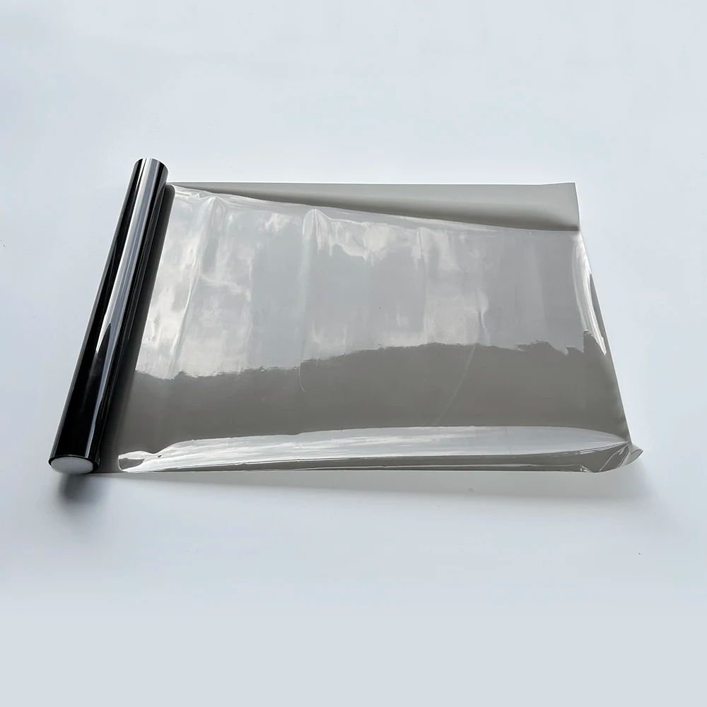Película de vinil fumê preta brilhante transparente à prova d'água para faróis, lanternas, película de proteção para carros