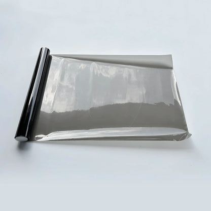 Película de vinil fumê preta brilhante transparente à prova d'água para faróis, lanternas, película de proteção para carros