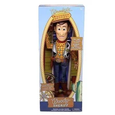 Disney Novo Original 40cm Falando Woody Buzz Figuras de Ação Modelo Toy Story 4 Anime Figuras Decoração Coleção Presente de Natal