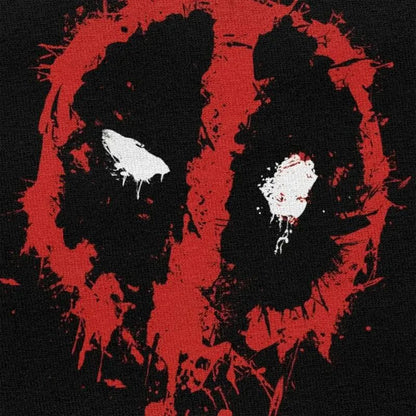 T-Shirts Kawaii Deadpool Splatter T Shirt Men Short Sleeved T-shirt Casual Tee Cotton Slim Fit Tshirt Merch Hale Spring Summer