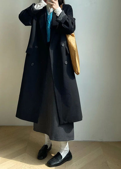 Sweater Coat Skirts 2024 Autumn and Winter New Gray Back Slit Suit Skirt Skirt