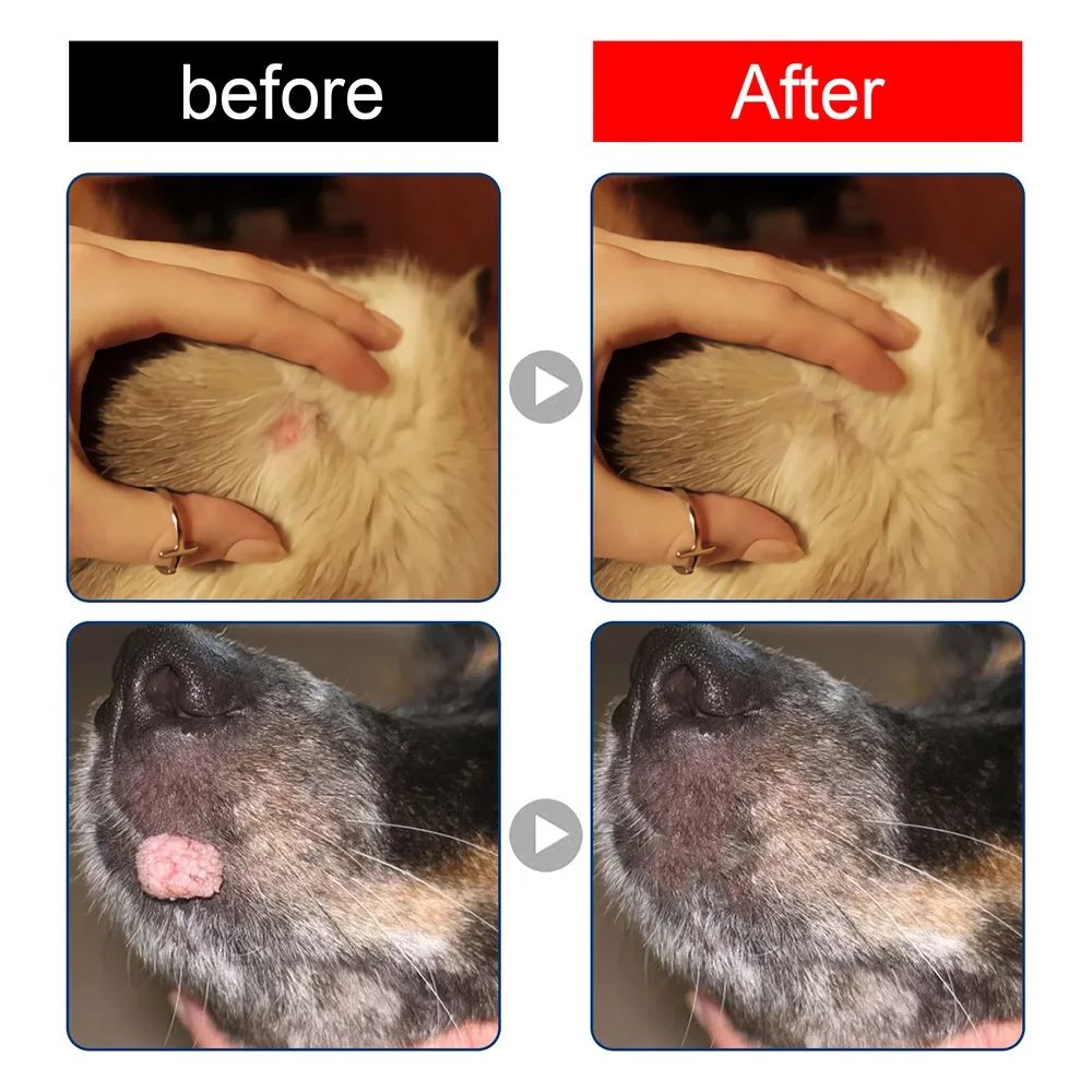 Removedor de Verrugas para Pets para Limpeza de Cães, Removendo Verrugas de Granulação, Removendo Verrugas de Seda de Macaco Espinhosa, Verrugas Planas e Limpeza em Pé