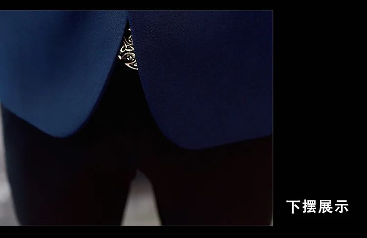 2024 Spring New Men's Stand Collar Casual Suit Jackets Youth Fashion Solid Color Stitching Three Button Mens Blazer Coats