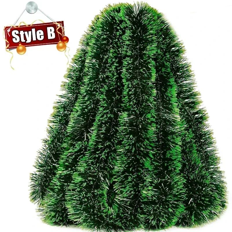Christmas Green Cane Ribbons Party Garland DIY Xmas Tree Ornaments Green Cane Ribbons Wreath Hanging Pendent Home Decoration