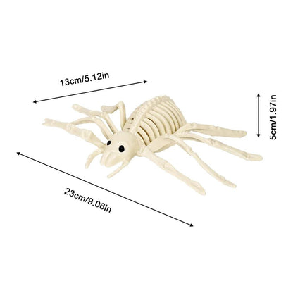 Fake Animal Skeleton Model Halloween Decor Dog Bat Spider Scorpion Cat Skeleton Scary Pendant Props Haunted House Accessories
