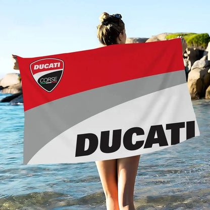 Ducati Motorcycle LOGO Printing Big Microfiber Beach Towels Towel Sand Beach Towels Pool Towel for Travel Swim Pool Yoga