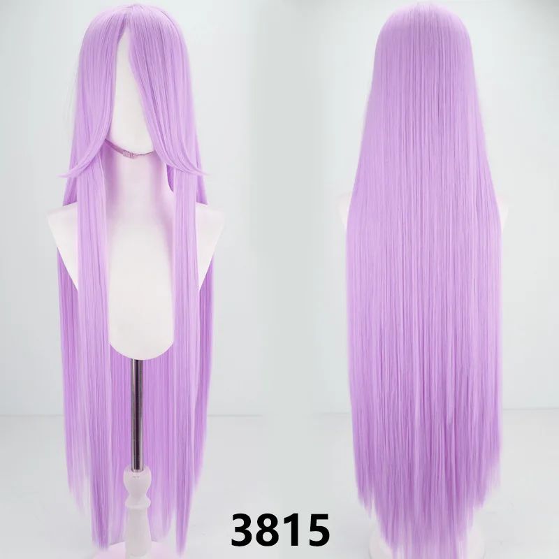 Perucas sintéticas de cabelo rosa com volume de ar, seda de cabelo macia de alta temperatura, cabelo a granel, peruca longa, cacheada, de ondas grandes, lisa, para Cosplay