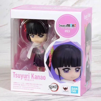Em estoque Bandai Figuarts 100% original mini Demon Slayer Shinobu Kocho & Kamado Tanjirou Uzui Tengen Nezuko Anime Figure Toys WY