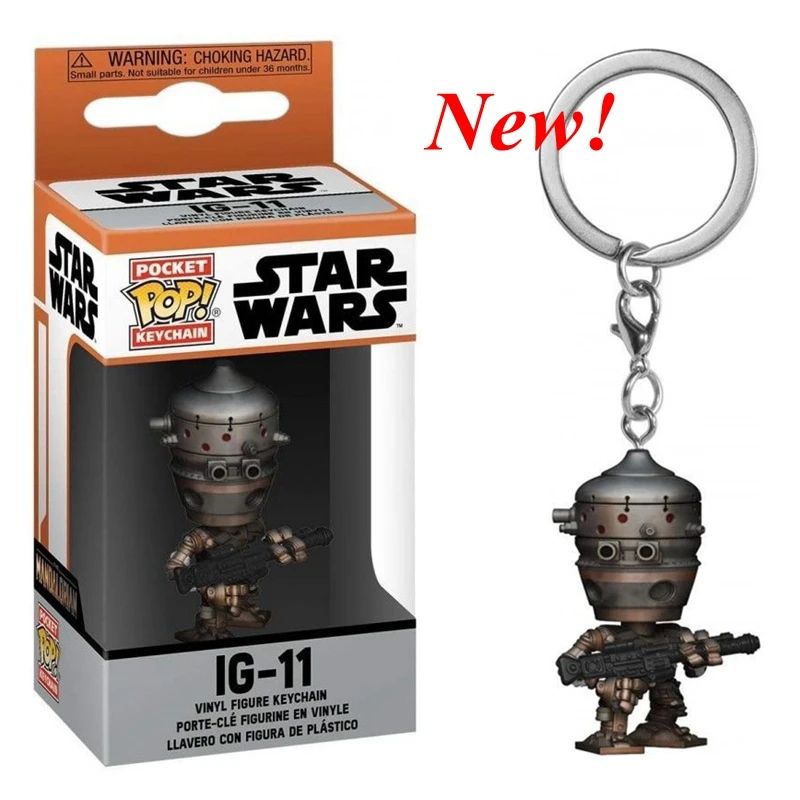 29 estilos FUNKO Chaveiros Star Wars Baby Yoda Chaveiro Brinquedo Boba Fett IG-11 The Mandalorian Darth Vader Stormtrooper Chaveiros