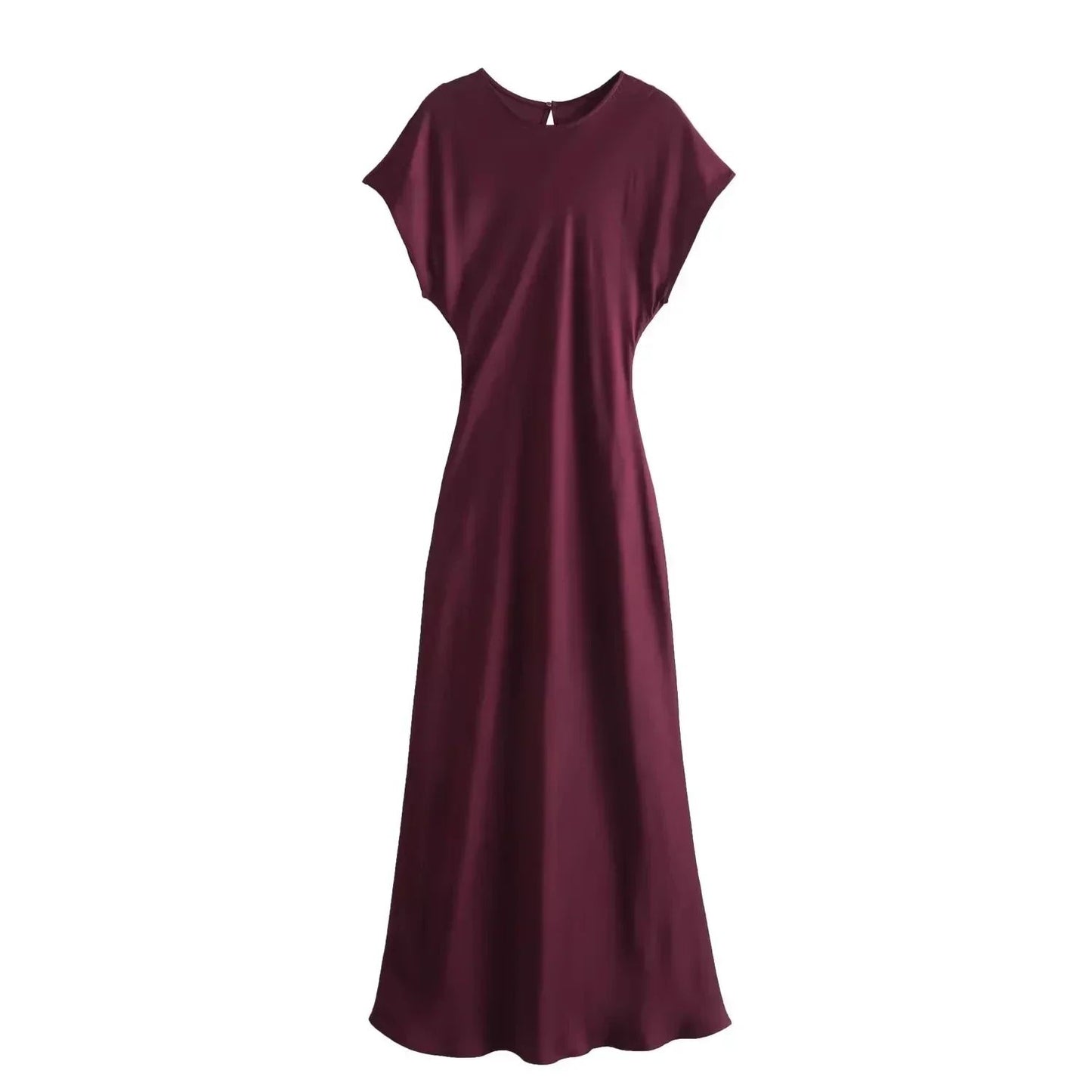 TRAFSHE Midi Satin Dress Woman Long Dresses For Women Chic And Elegant Evening D